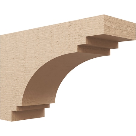 8in. W X 24in. D X 16in. H Series 3 Pescadero Rough Cedar Woodgrain TimberThane Corbel, Primed Tan